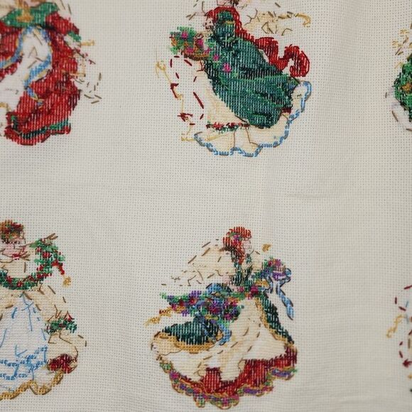 Set of 6 Mystical Angels completed cross stitch - Picture 12 of 12